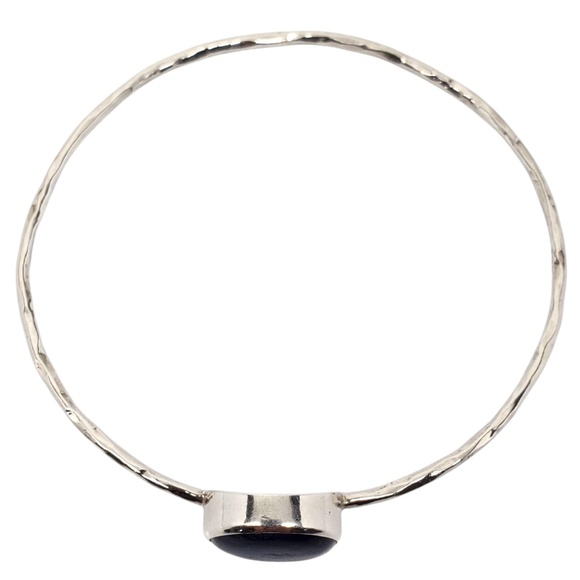 Sterling Silver Blue Kyanite Bangle Bracelet # 20945 - Picture 7 of 12